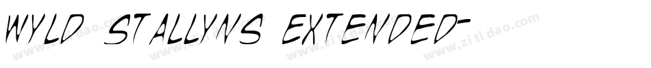 Wyld Stallyns Extended字体转换
